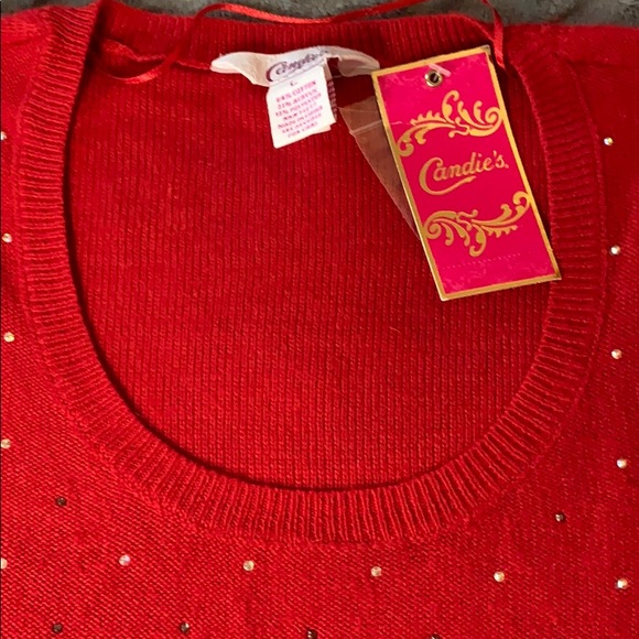 Red Sequined Sweater - Picture 2 of 8